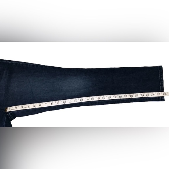 Black Label By Chico’s Dark Wash Denim Low Rise Jeans Charm 5 Pockets Size 00 - Picture 11 of 13